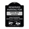 Signmission Unauthorized Vehicles Towed Away Heavy-Gauge Aluminum Architectural Sign, 24" x 18", BS-1824-22774 A-DES-BS-1824-22774 - alternate 1